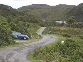 The Mad Little Road wends its way towards Loch Buine Moire, 21.7 miles from Ullapool